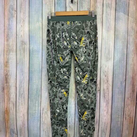 Kari Traa Base Layer Pants Green Camo Size Medium Winter Long Johns - Picture 5 of 5